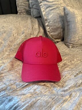 ALO Yoga Hot Pink Trucker Cap